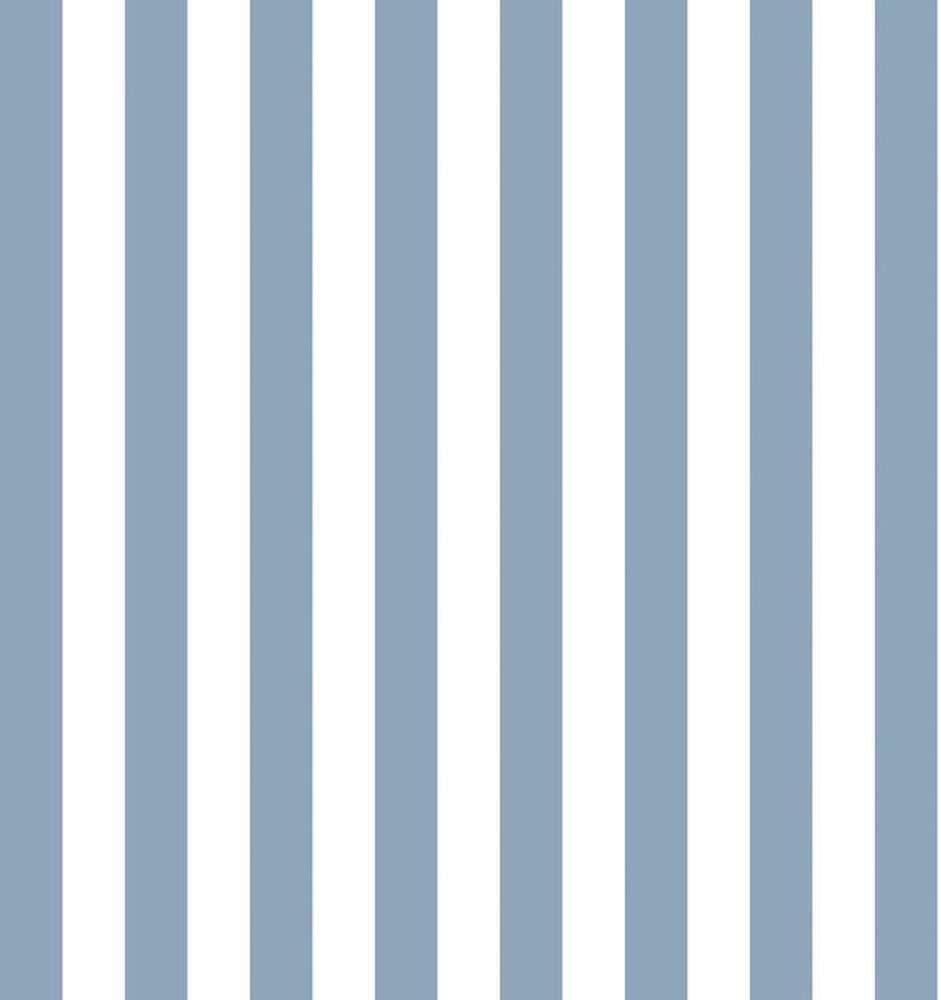 Blue Denim Pre-pasted Washable Stripe Wallpaper