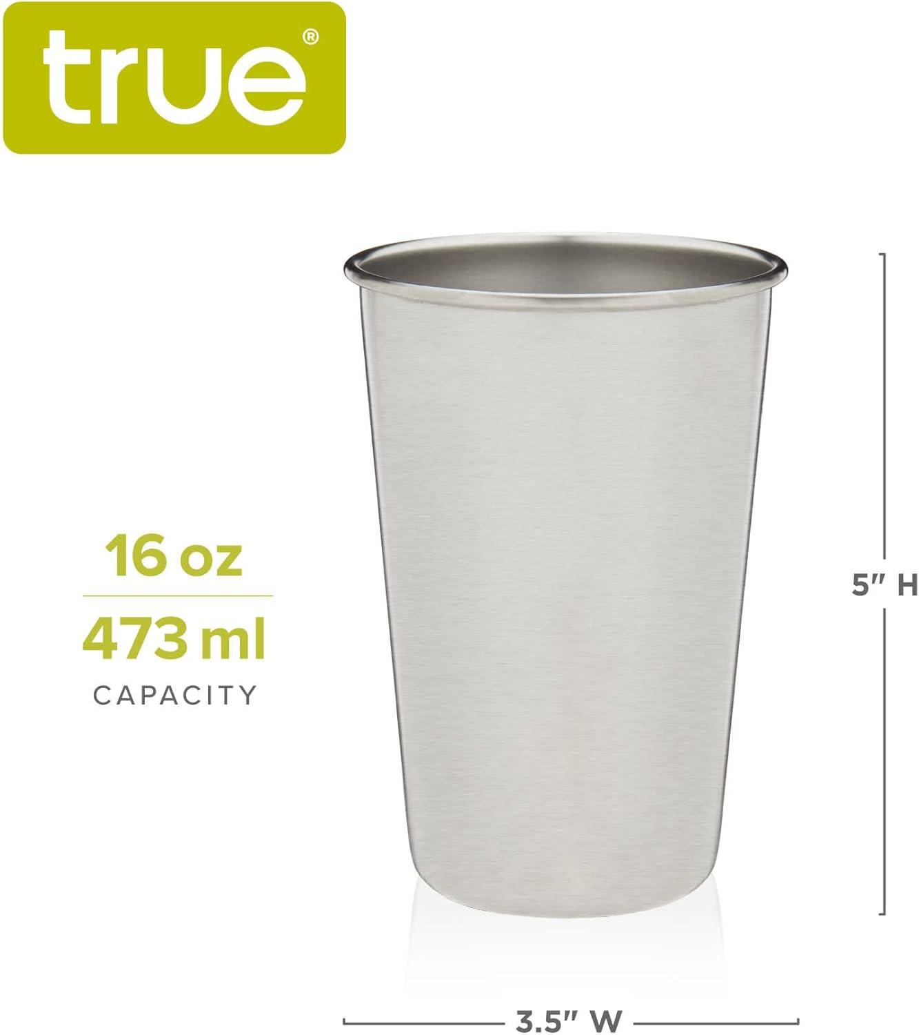 True Stainless Steel Pint Glasses