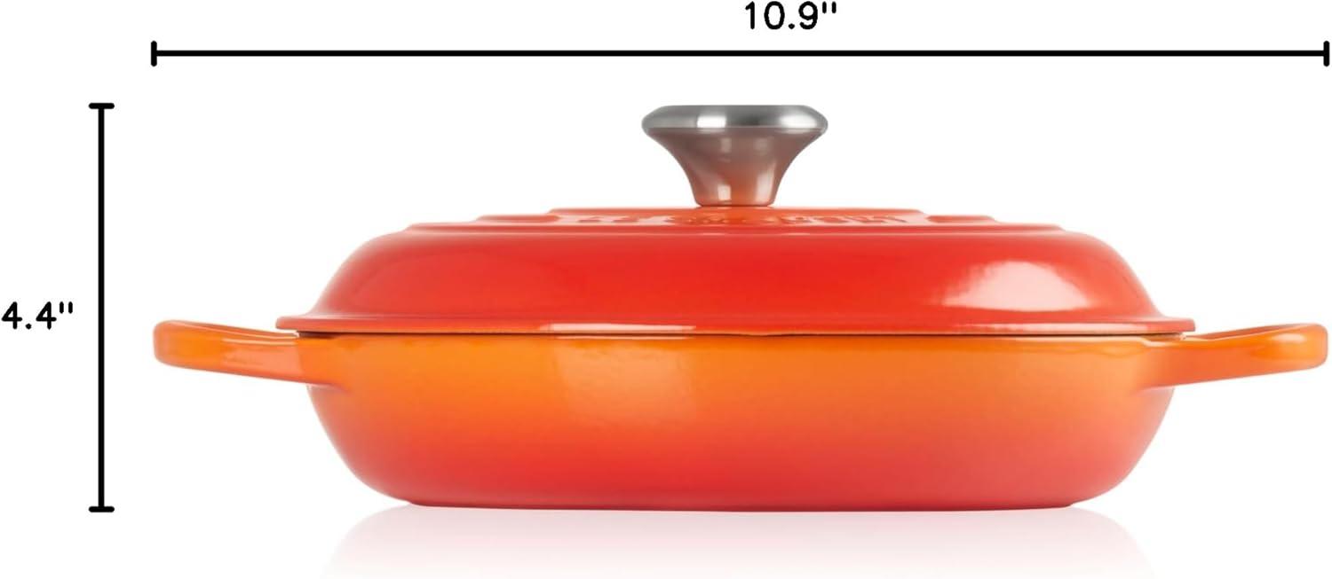 Le Creuset Signature Enameled Cast Iron Braiser with Lid