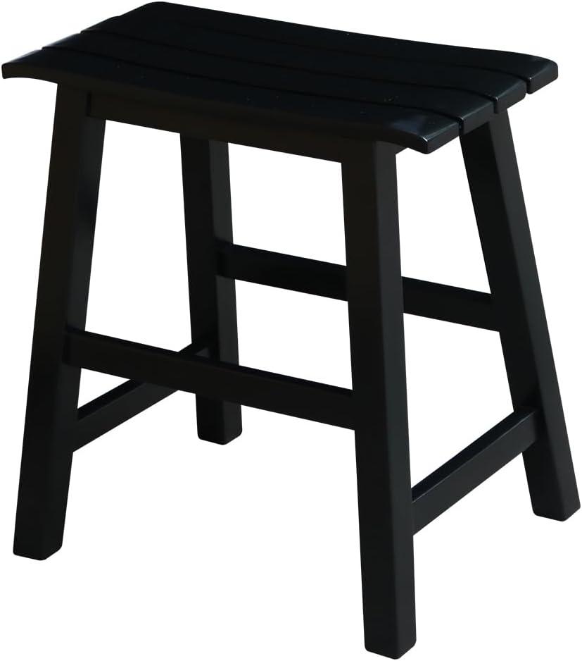 18" Slat Seat Counter Height Barstool - International Concepts