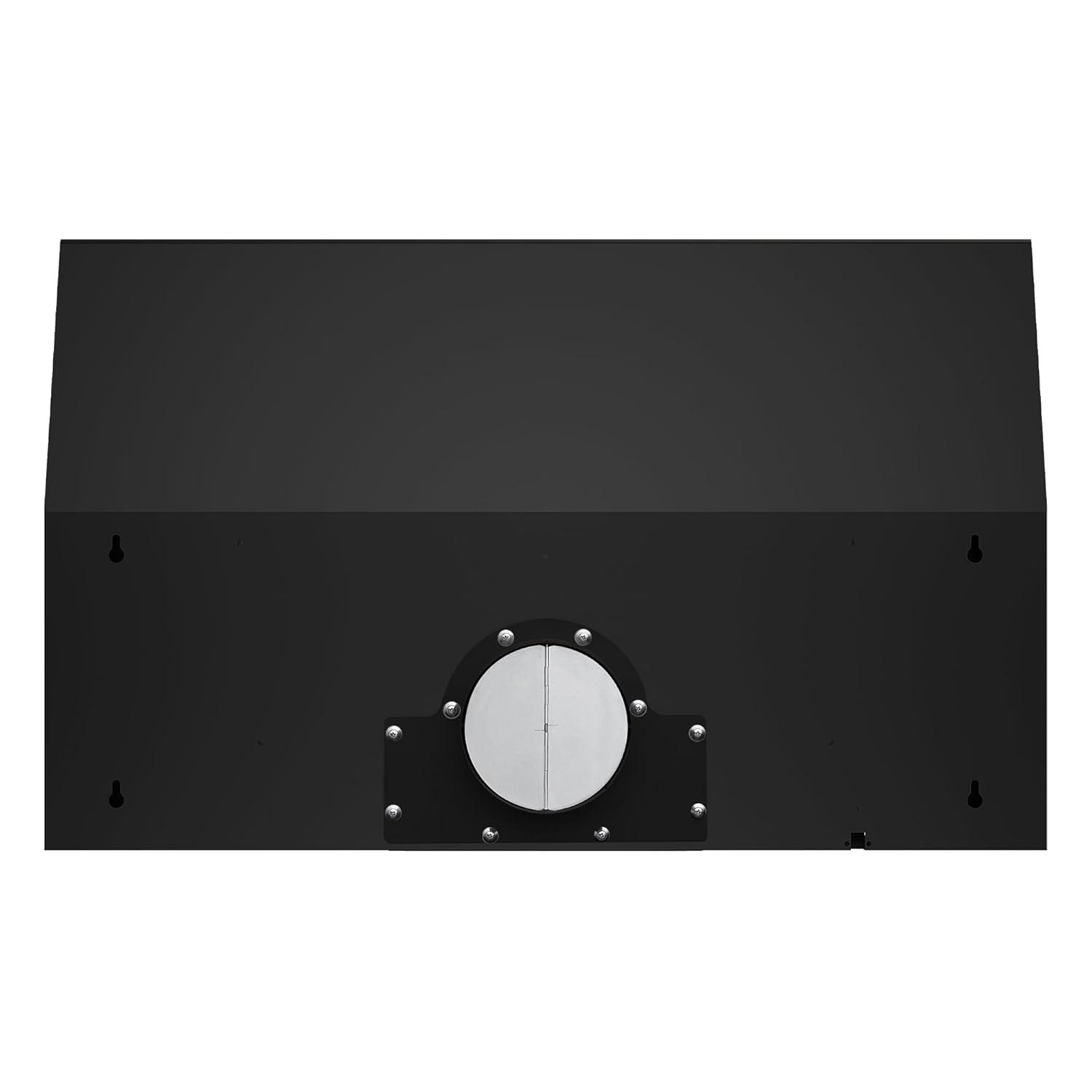 Cosmo 36 In. Haven Collection 500 Cfm Ducted Under Cabinet Range Hood, Touch Controls, Led Lights In Matte Black