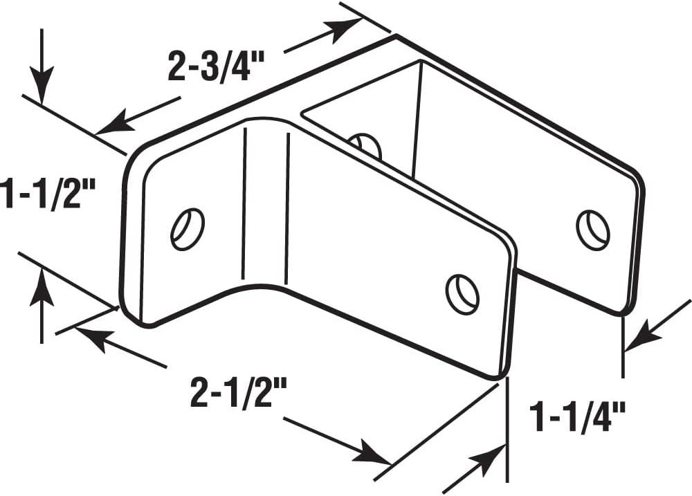 Chrome Plated Zinc Alloy Single Ear Wall Bracket