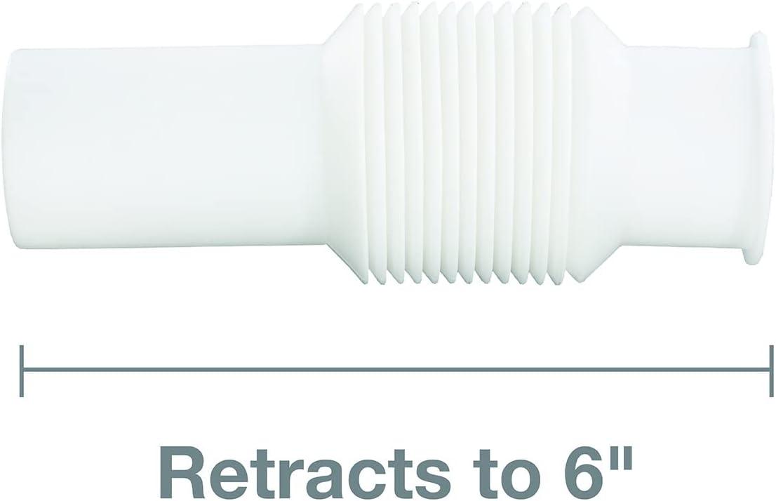 Universal White Flexible Garbage Disposal Discharge Tube