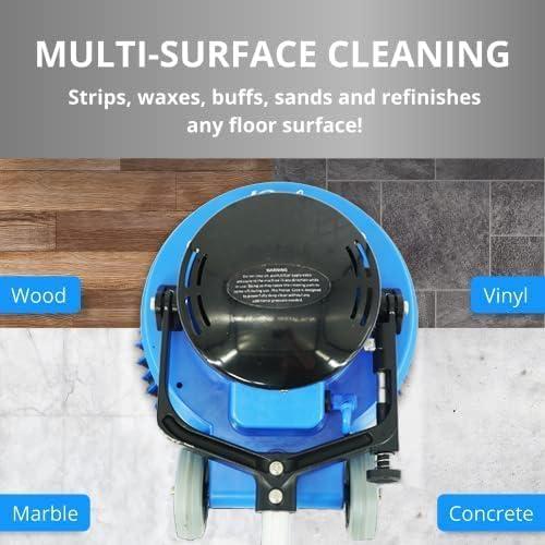 Prolux Core 15 in. Loaded Commercial Light Hand-Driven Floor Buffer Scrubber