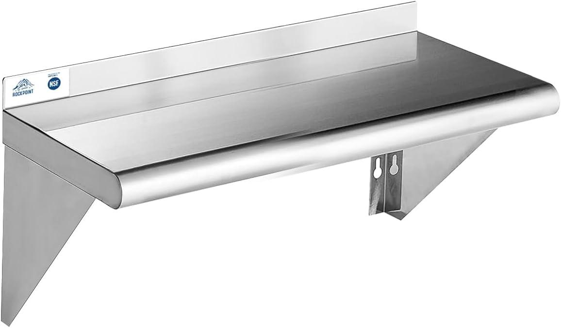 GRIDMANN NSF Stainless Steel Wall-Mount Shelf by Latitude Run