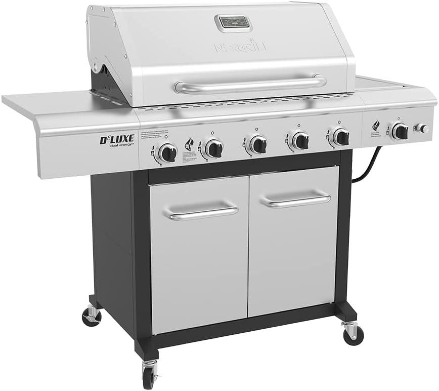 Nexgrill 5-Burner Propane Grill with Ceramic Searing Side Burner