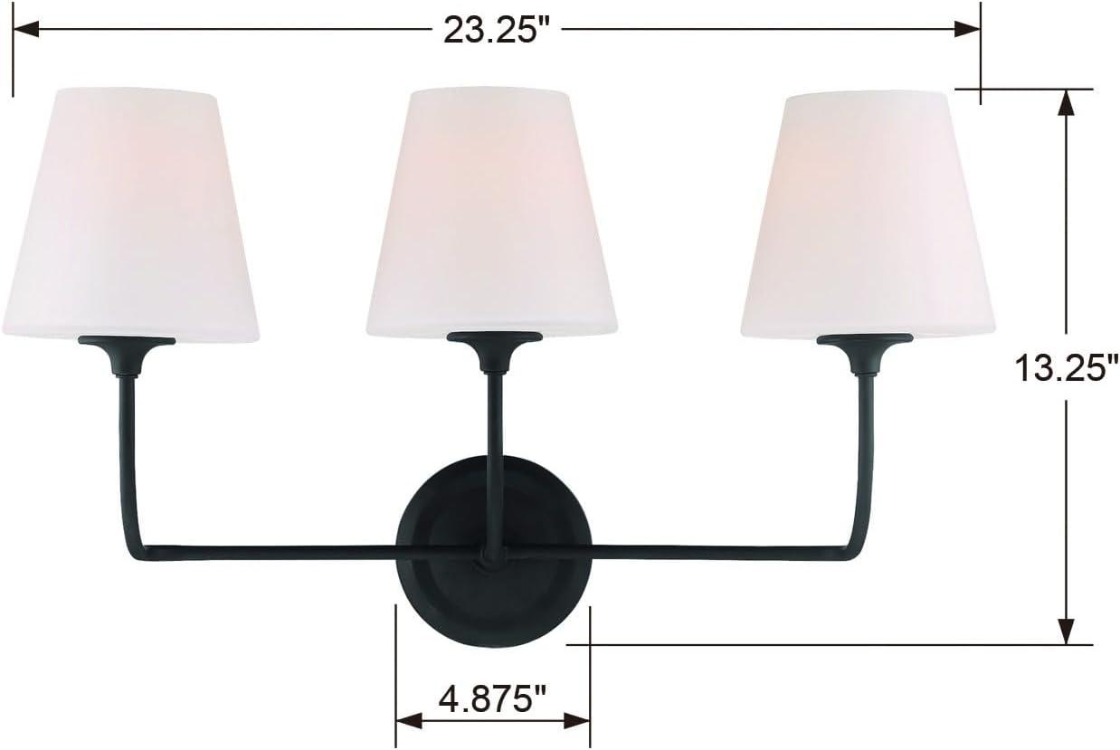 Crystorama Lighting - Bathroom Vanity - Sylvan 3 Light Bath Vanity in Classic