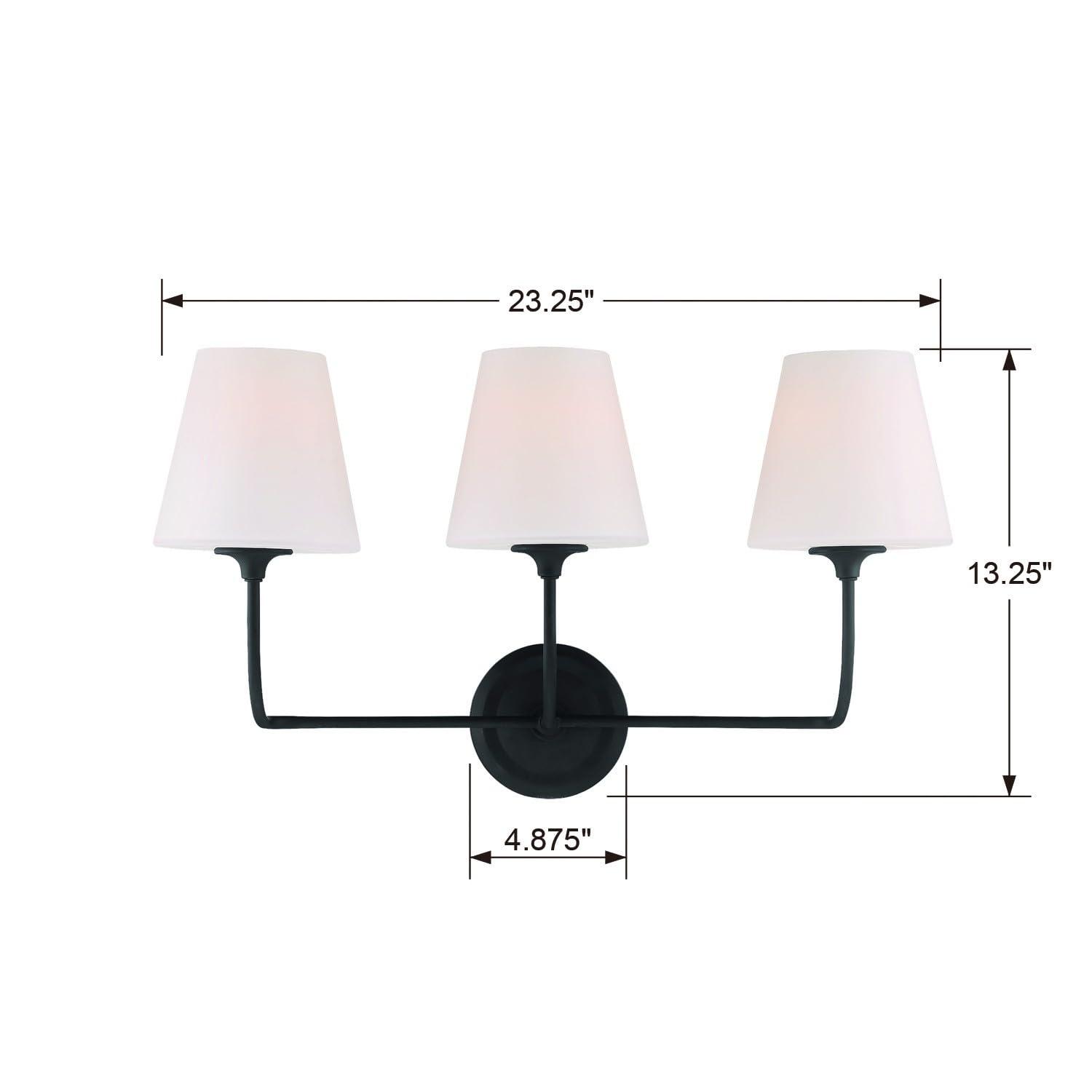 Crystorama Lighting - Bathroom Vanity - Sylvan 3 Light Bath Vanity in Classic