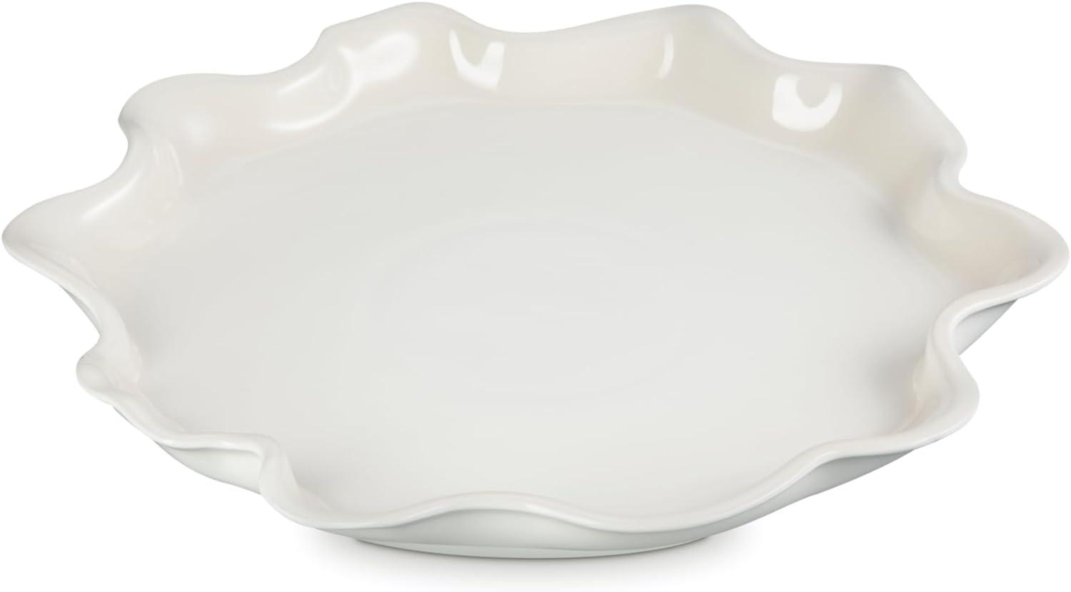 Meringue Ceramic 14" Rectangular Serving Platter