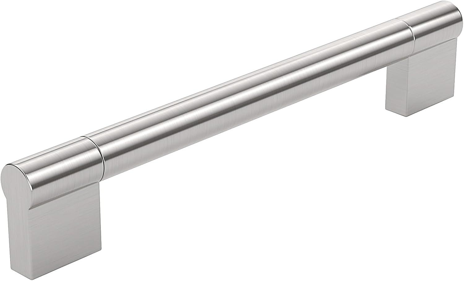 Brushed Nickel Modern Cabinet and Drawer Pull Handle