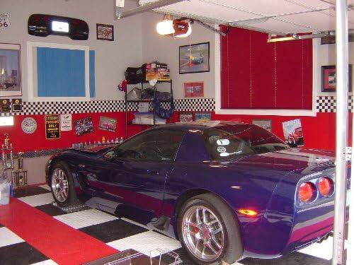 Checkered Flag Cars Wallpaper Border-9 Inch (Red Edge)