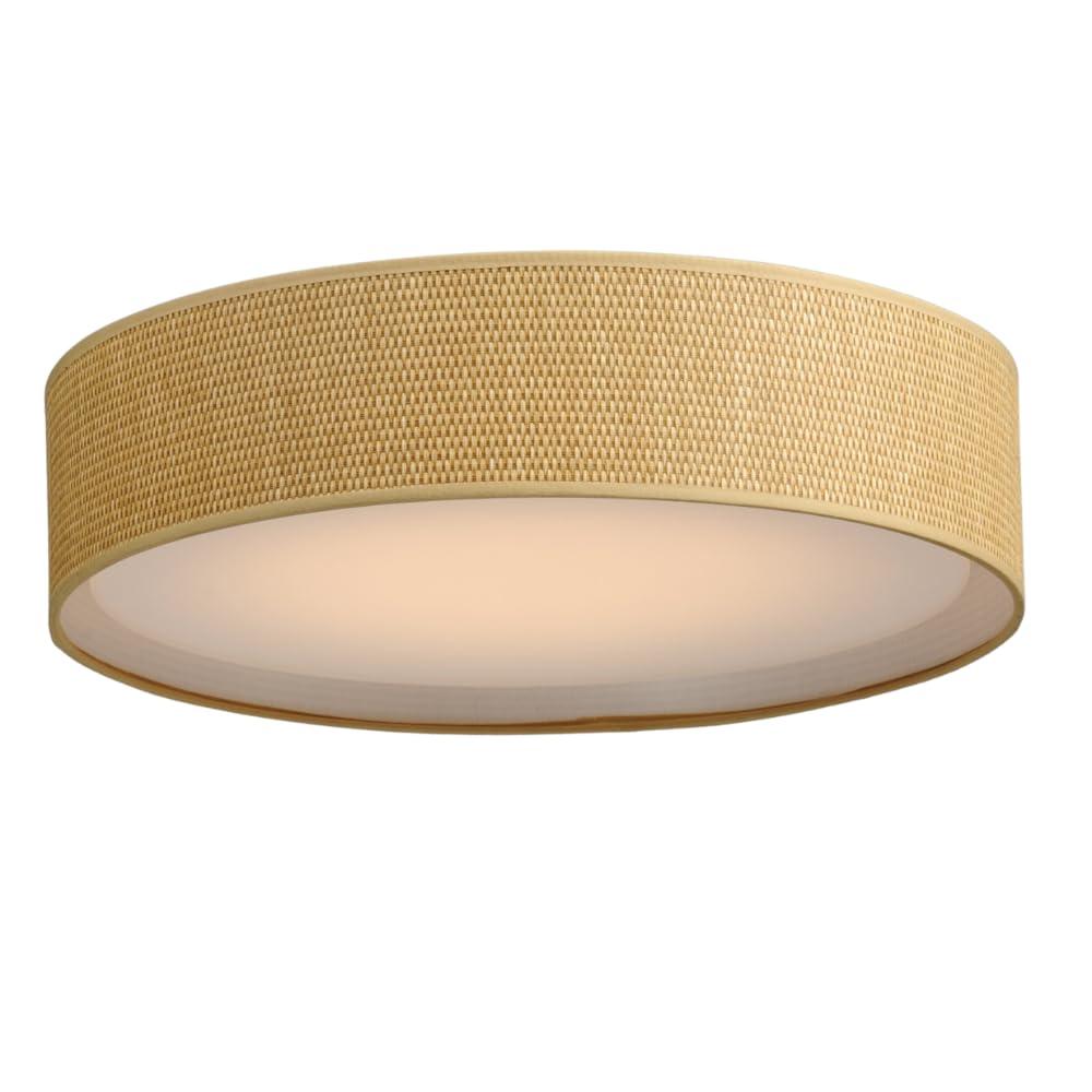 Maxim Prime Light 20" Wide Grass Cloth LED Flushmount Ceiling Light