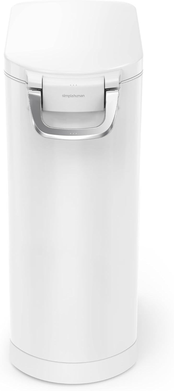 simplehuman Pet Food Storage Container Stainless Steel for Dog Food, Cat Food, and Bird Feed