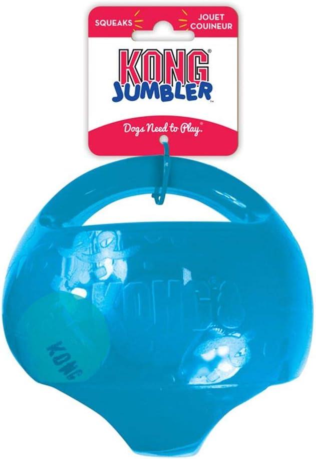 KONG® Jumbler Ball Dog Toy - Interactive 2-in-1 Ball with Squeaker (Color Varies)
