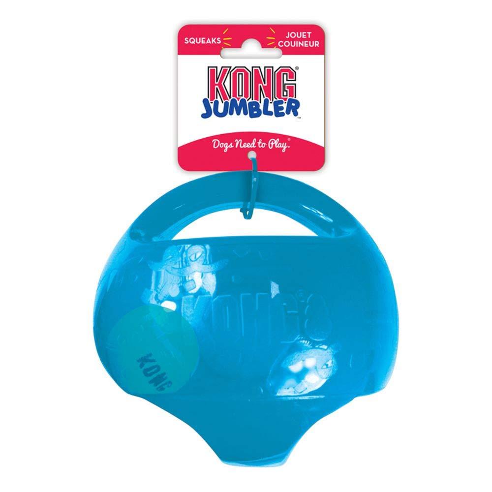 KONG® Jumbler Ball Dog Toy - Interactive 2-in-1 Ball with Squeaker (Color Varies)