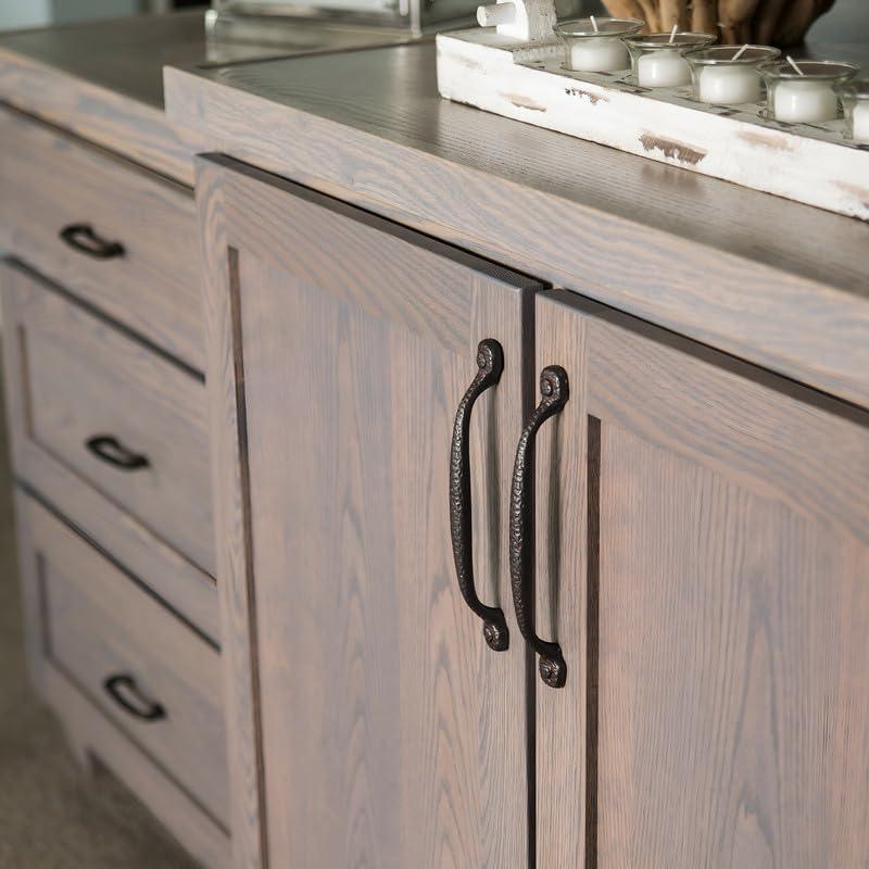 Refined Rustic Kitchen Cabinet Handles, Solid Core Drawer Pulls for Cabinet Doors, 3" & 3-3/4"(96mm)