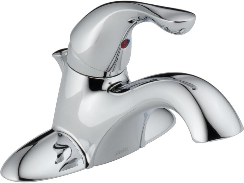 Classic Centerset Bathroom Faucet with Drain Assembly and Diamond Seal Technology