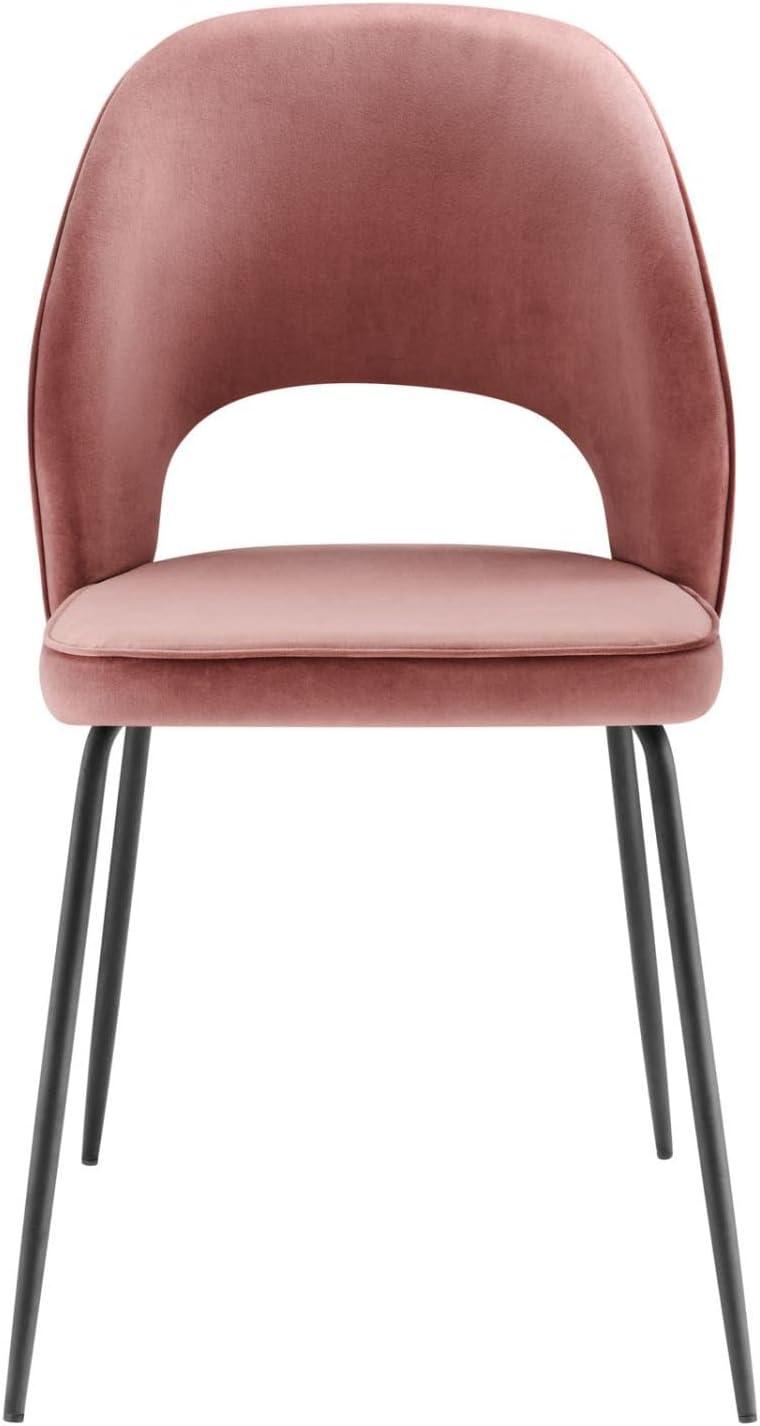 Modway Nico Performance Dining Chair, Black Dusty Rose