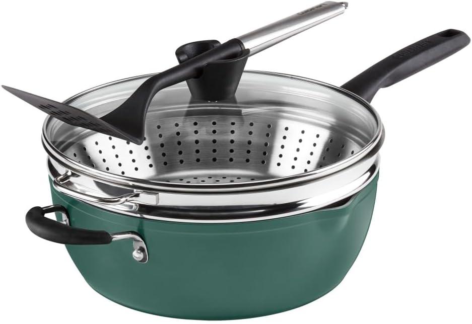 Cuisinart Cuisinart Preferred Pan 4 Piece Set (4.5 Qt. Multi-Purpose Pan with Cover, Steamer, Slotted Turner)