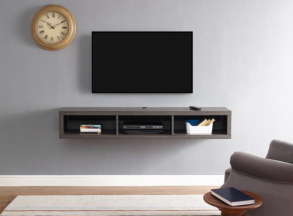 Shallow Wall Mounted A/V Console TV Stand for TVs up to 60" - Martin Furniture