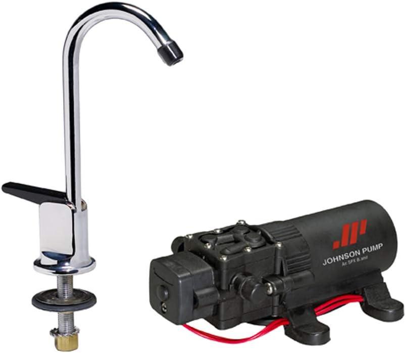 Johnson Pump #61123 Faucet/1.1GPH Pump Combo 12V