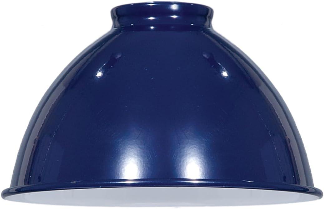 Blue Industrial Metal Dome Lamp Shade