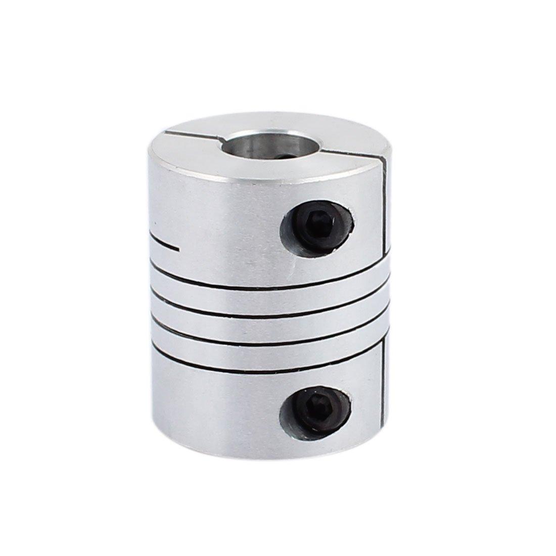 25mm Dia 10mm to 12mm Aluminum Alloy Spline Shaft Flexible Helical Coupling