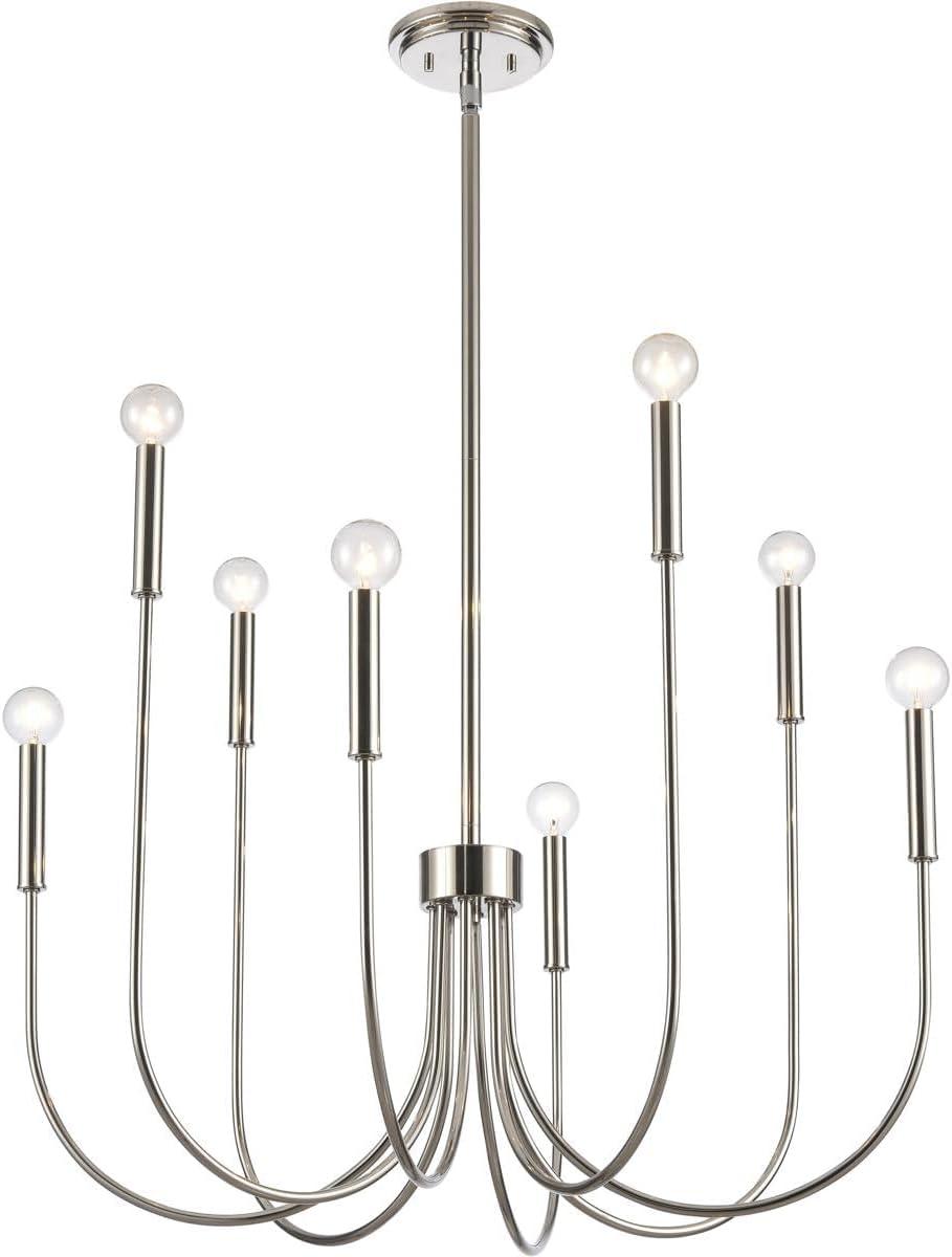 Elk Home 28-Inch Wide Ulla Chandelier, Transitional, Antique White