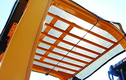 Solarcap Universal Tinted Forklift Sun & Rain Canopy, Super Clear Tinted Vinyl
