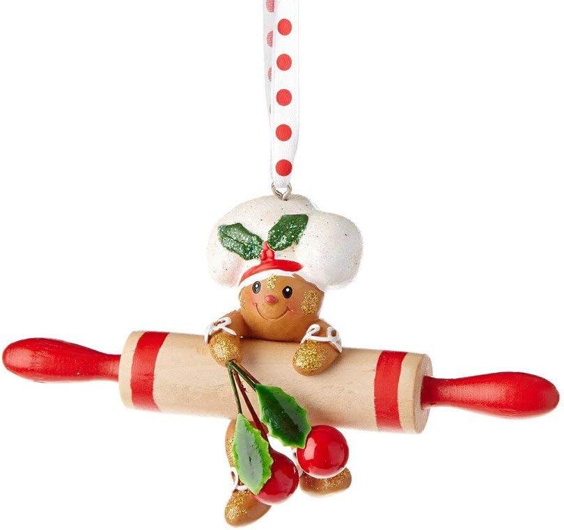 Kurt Adler Gingerbread Man Baking Tool Holiday Ornament Set (3 Pack)