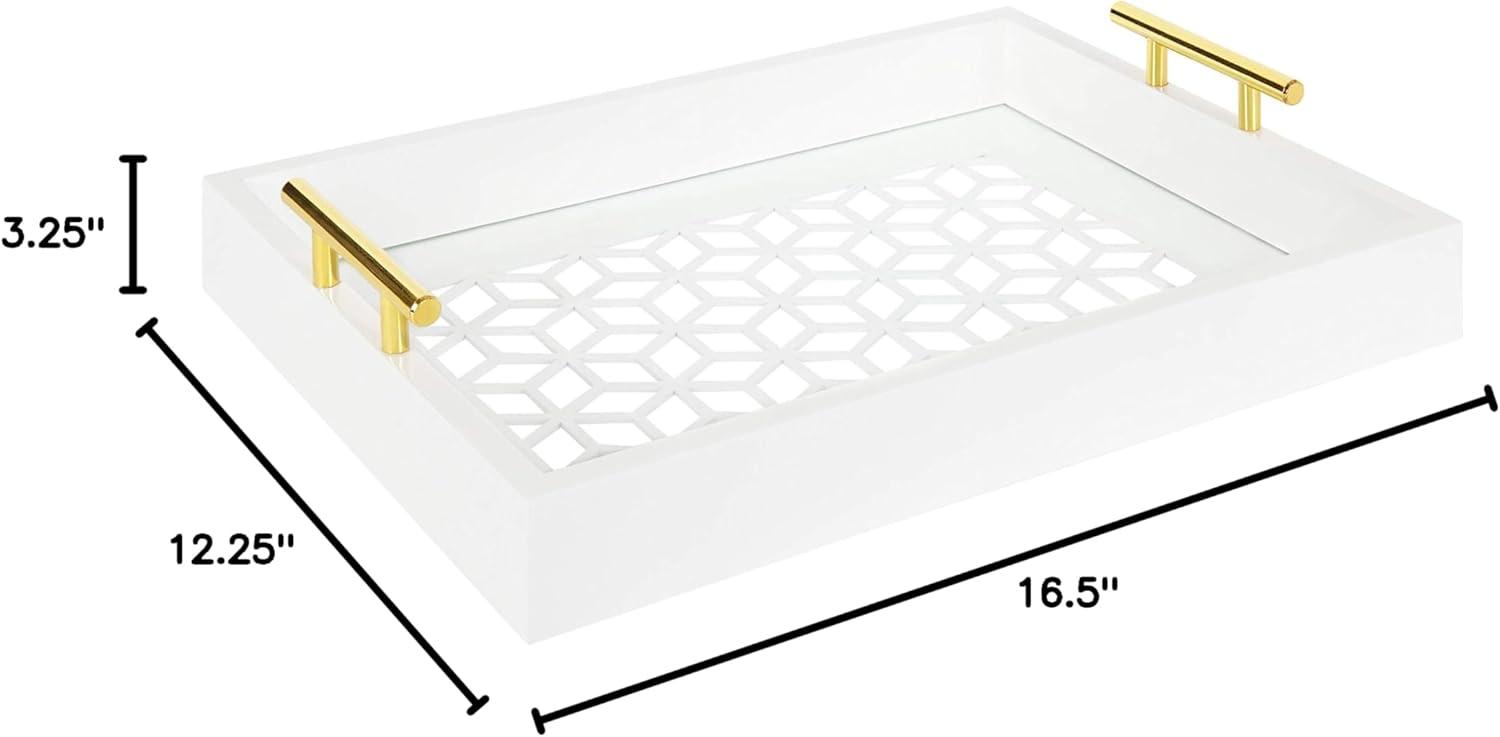 Kate and Laurel Caspen Rectangle Decorative Tray