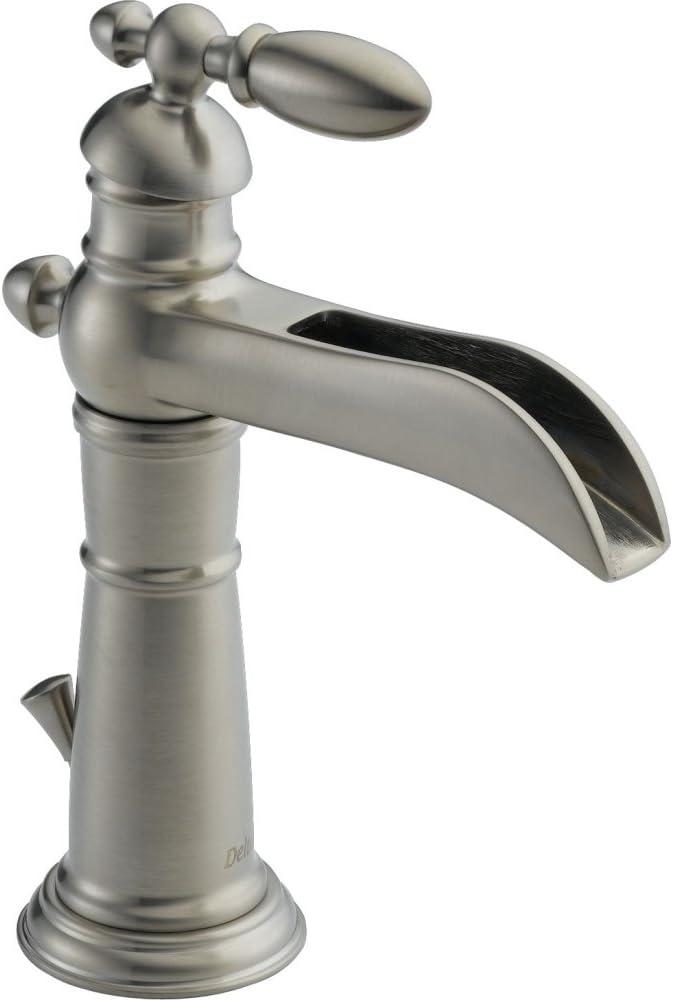 Victorian Single Hole Bathroom Faucet with Drain Assembly, Single Handle Bathroom Sink Faucet