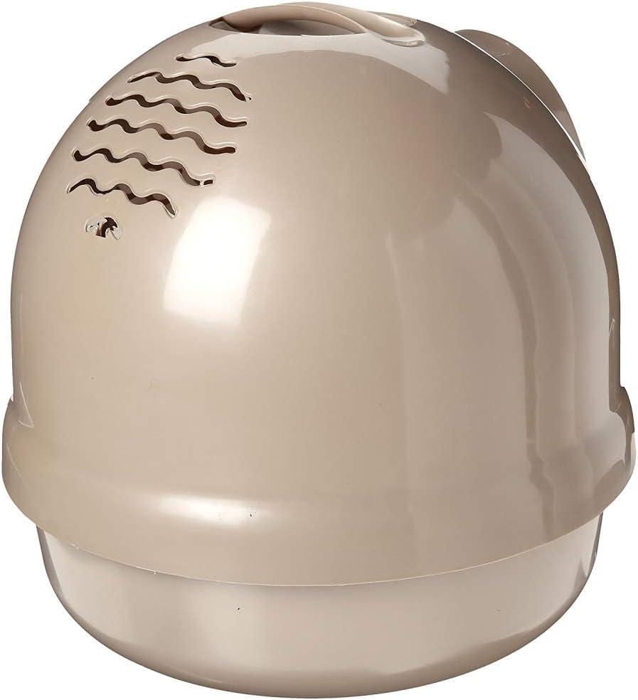 Petmate Booda Dome Plastic Enclosed Cat Litter Box with Dome Lid, Covered Cat Litter Pan, White