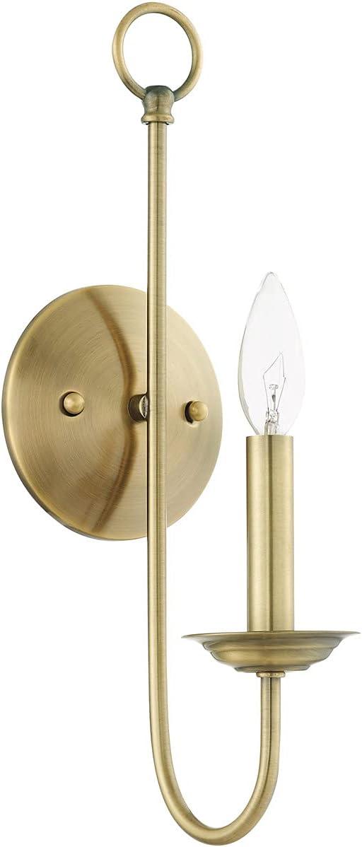 Livex Lighting Estate 1 - Light Wall Light in  Antique Brass