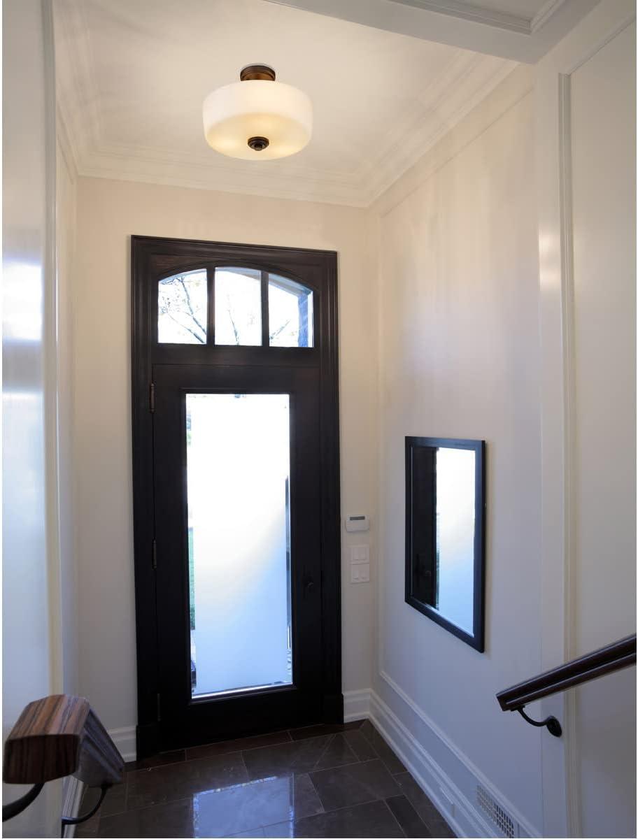 Z-Lite Arlington 3 - Light Semi-Flush Mount in  Matte Black