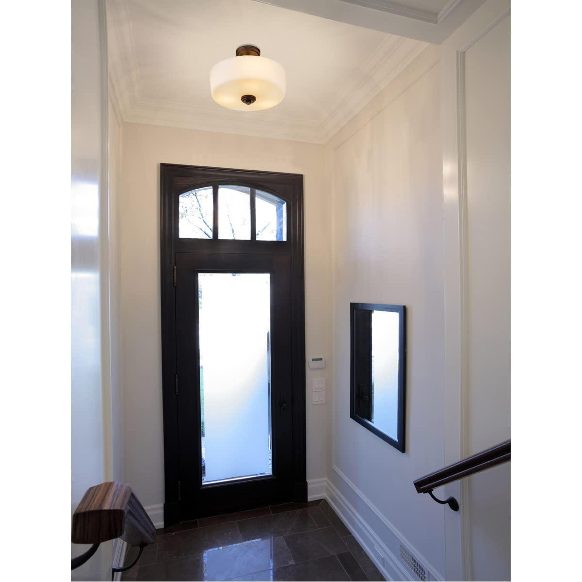 Z-Lite Arlington 3 - Light Semi-Flush Mount in  Matte Black