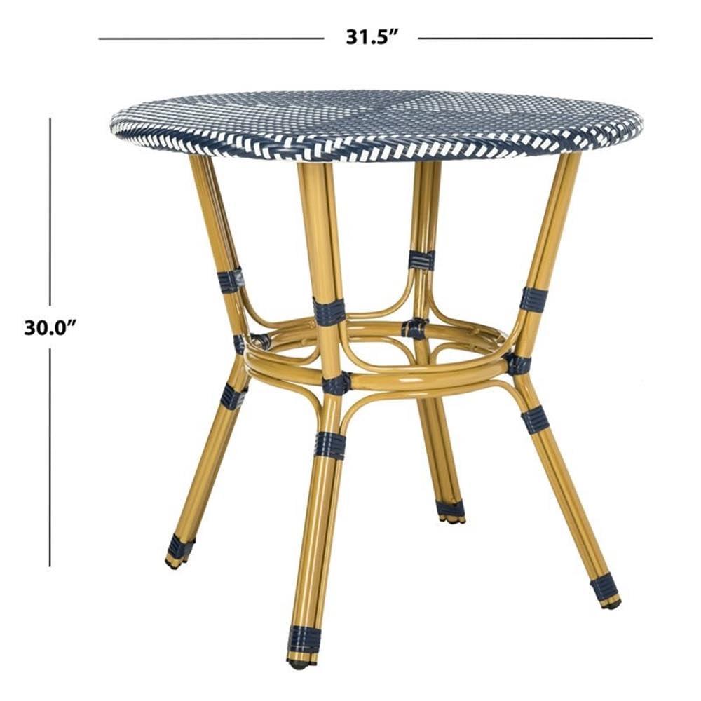 Longshore Tides Wilburg Round Wicker/Rattan Outdoor Bistro Table