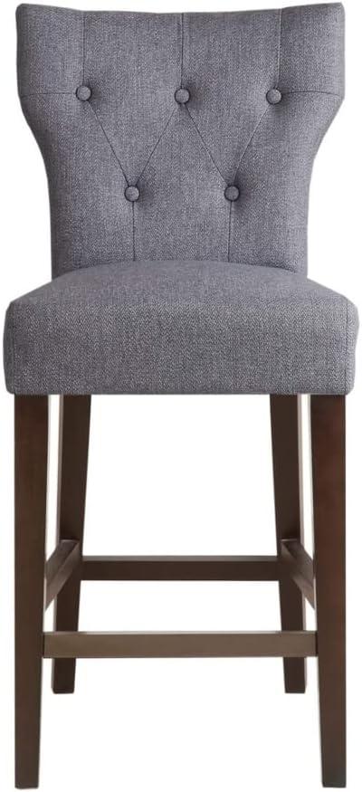 Tufted Back Counter Stool Grey/Avila