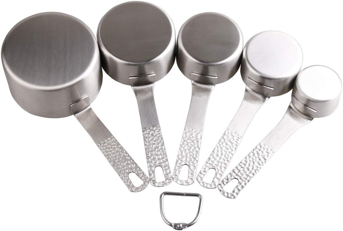 Stainless Steel Metric and US Measuring Cups and Spoons Set