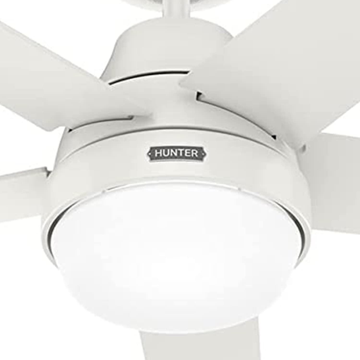 52" Aerodyne 5 - Blade Smart Standard Ceiling Fan with Lights and Remote