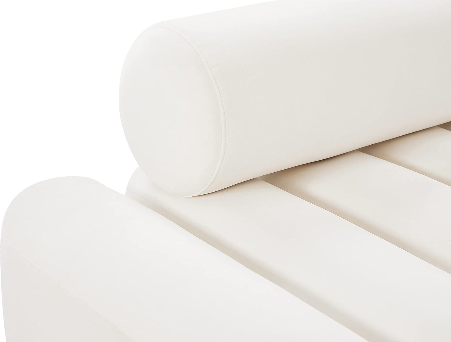 Meridian Furniture Melody Cream Velvet Sofa