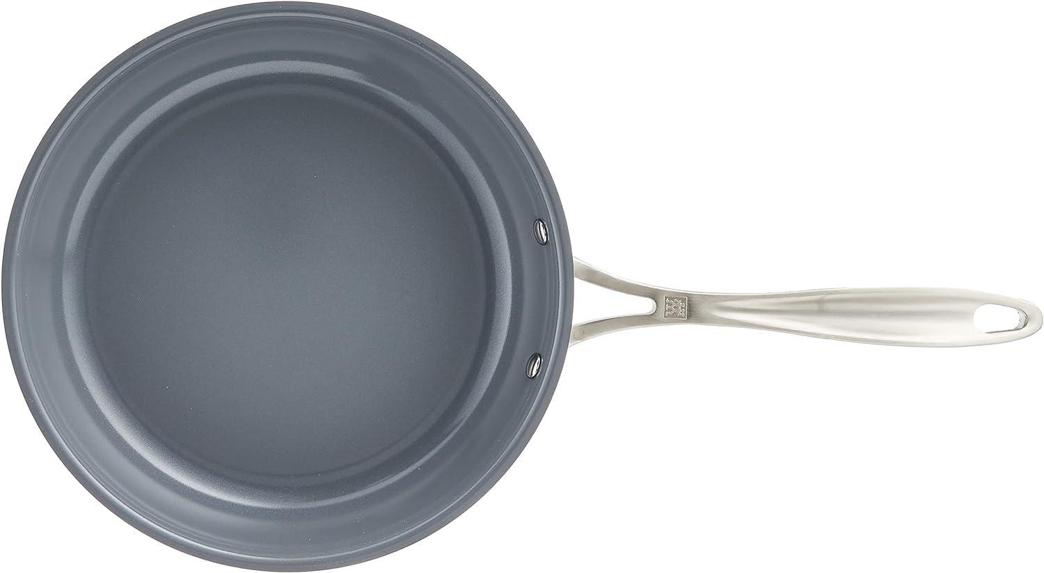 ZWILLING Spirit 3-ply 9.5-inch Stainless Steel Ceramic Nonstick Fry Pan with Lid