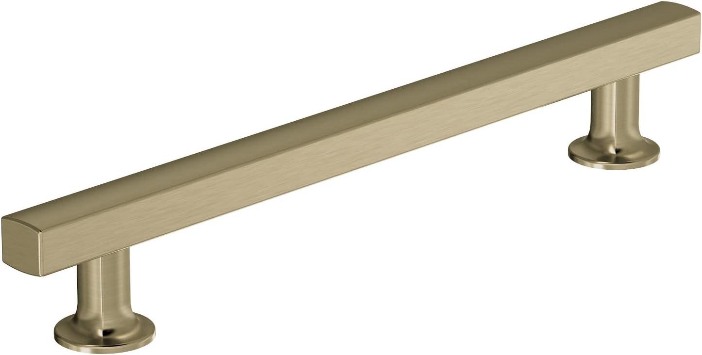 Amerock Everett 6-5/16 inch (160mm) Center-to-Center Golden Champagne Cabinet Pull