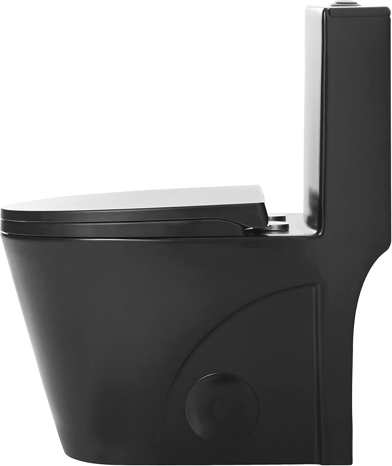 Dual-Flush Elongated One-Piece Toilet with High Efficiency Flush