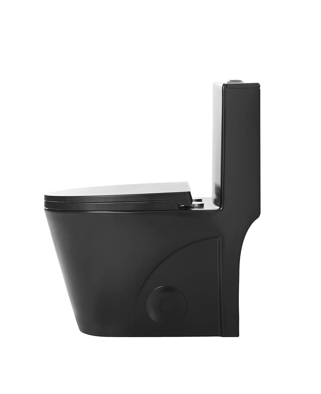 Dual-Flush Elongated One-Piece Toilet with High Efficiency Flush