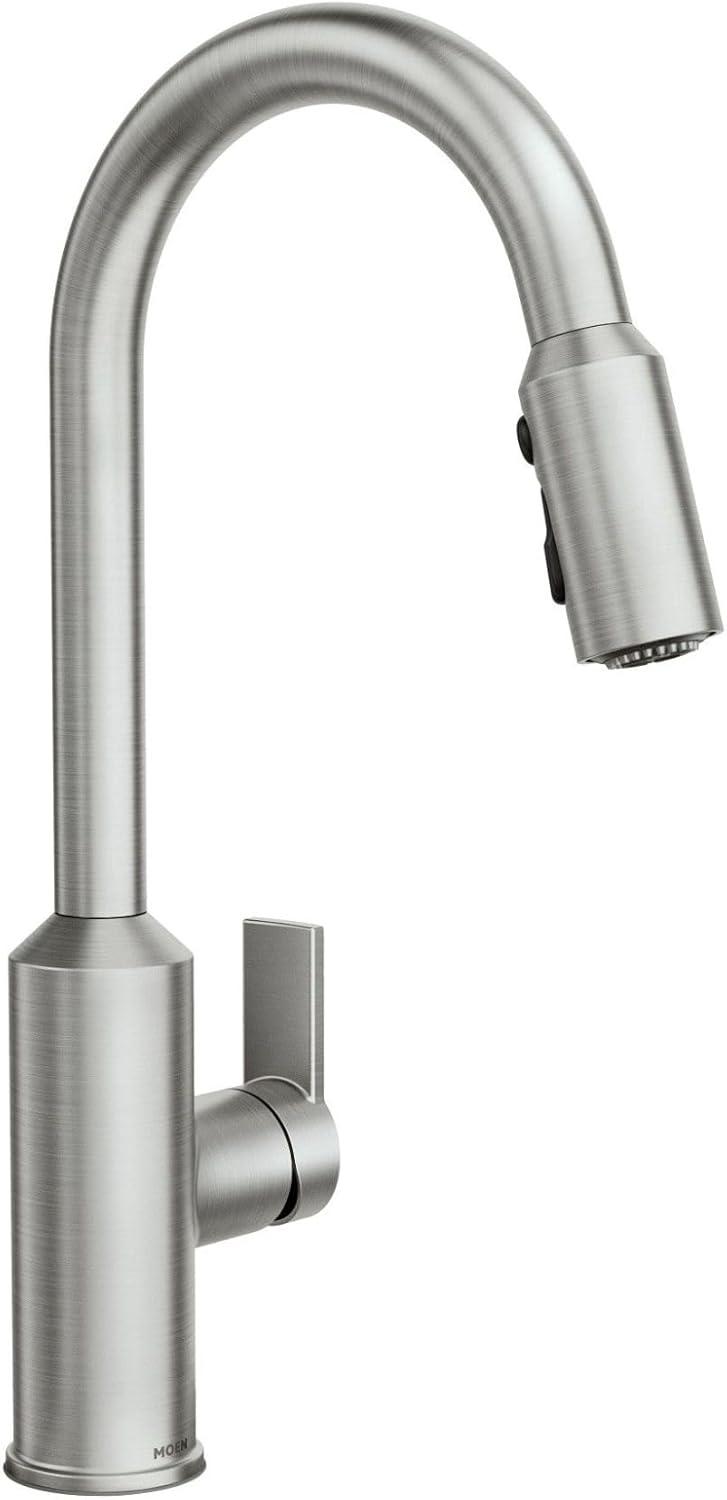 Brushed Nickel Single-Handle Pull-Out Spray Kitchen Faucet