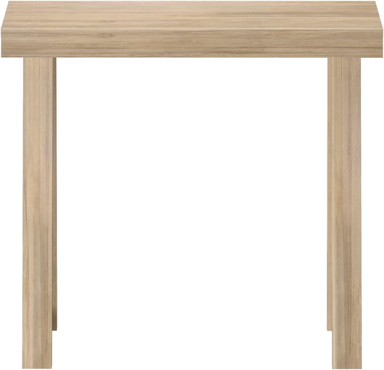 Plank+Beam 36” Solid Wood Console Table, Classic Farmhouse Style Sofa Table, Narrow Entryway Table for Hallway, Blonde