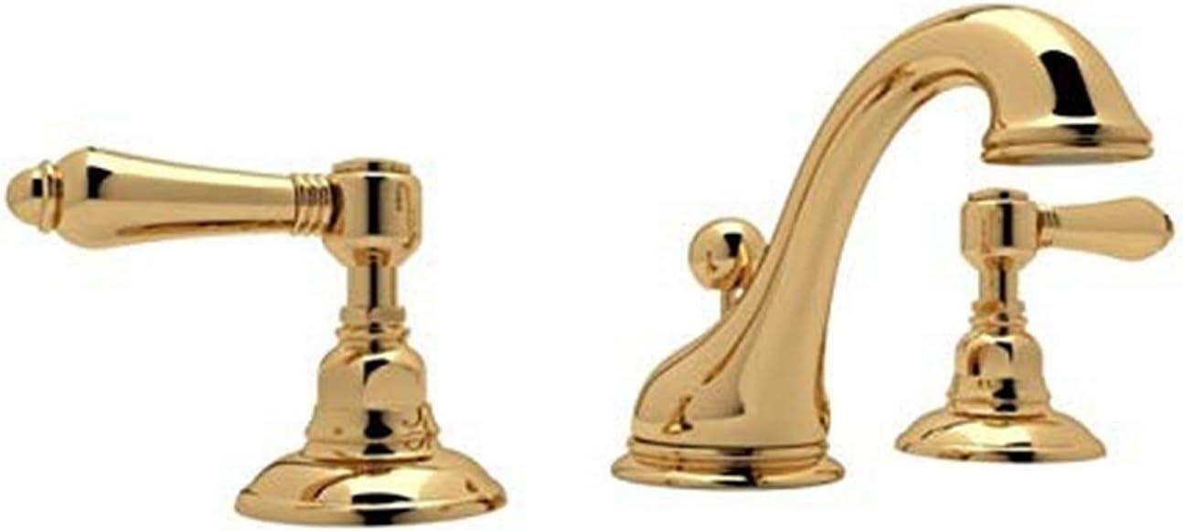 Elegant Polished Nickel Widespread Faucet with Porcelain Handles