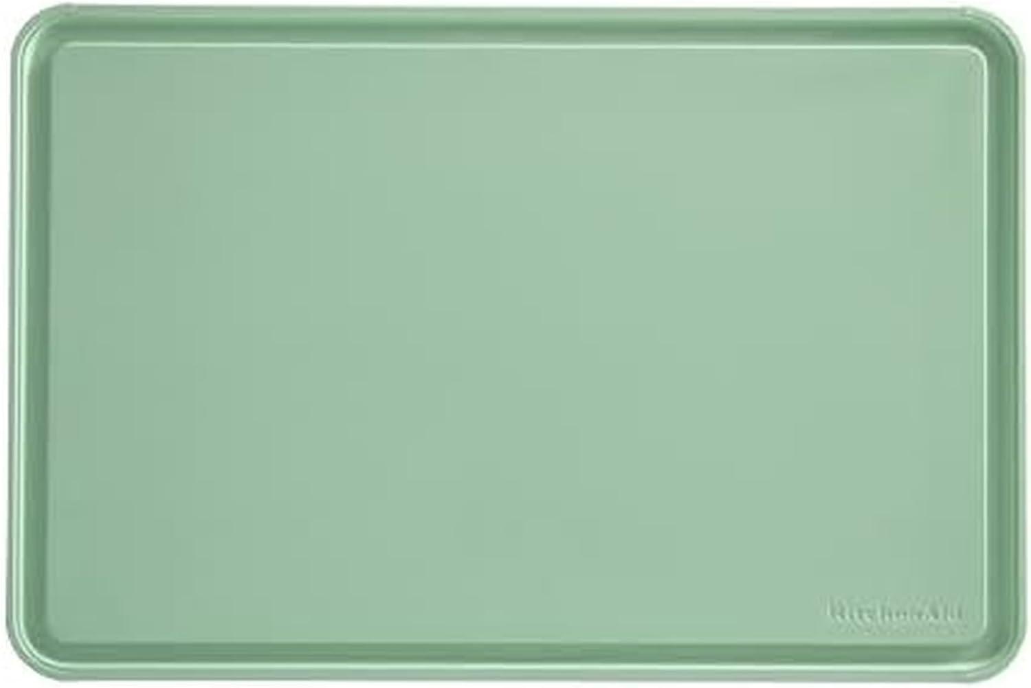 KitchenAid 12x18 Poly Cutting Board, Perimeter Trench, Non Slip Edges, Dishwasher Safe Pistachio
