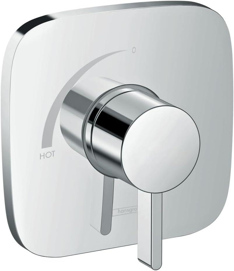 Modern Brushed Nickel Wall-Mounted Shower Valve